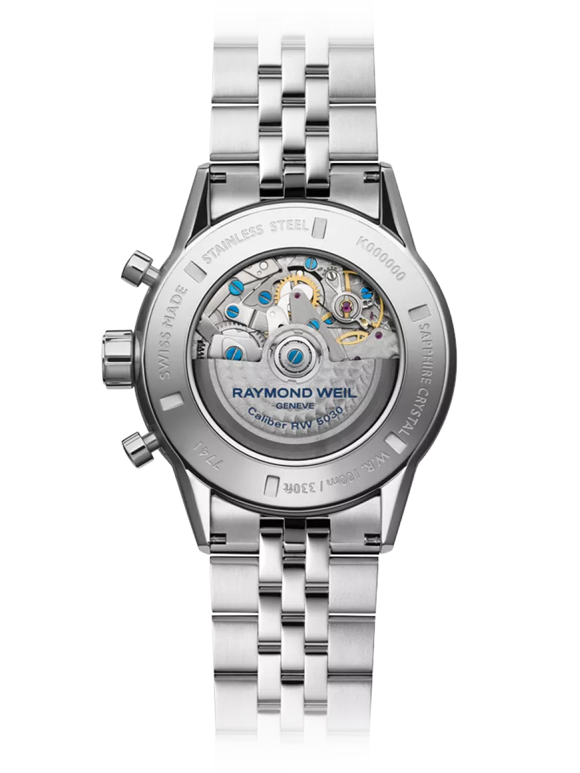 Raymond Weil Freelancer chronograph automatic watch 43.5mm - British product