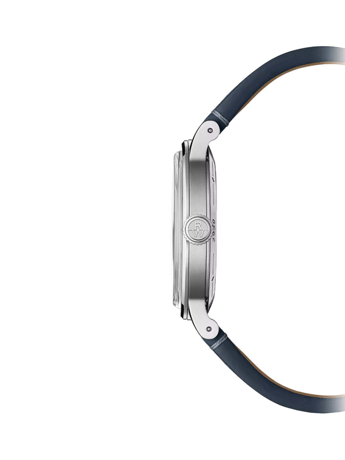 Raymond Weil Millesime automatic watch silver dial blue leather strap - British product