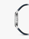 Raymond Weil Millesime automatic watch silver dial blue leather strap - British product