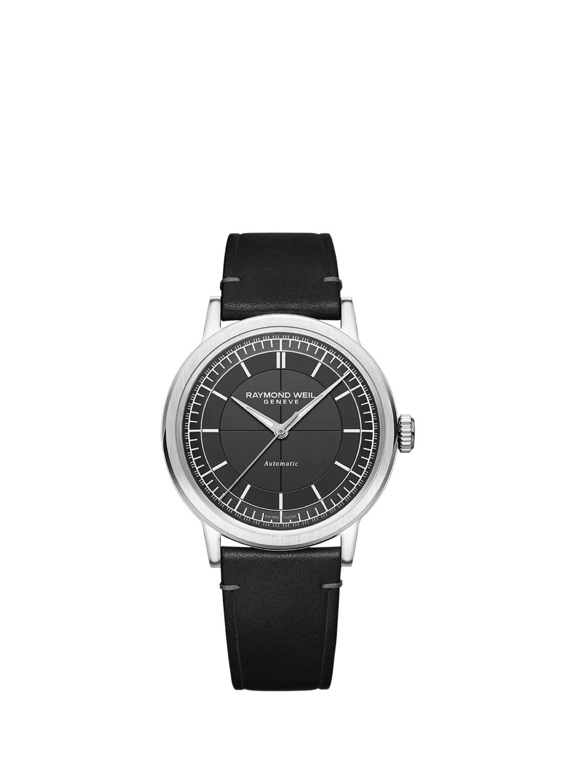 Raymond Weil Millesime automatic watch leather strap 39.5mm, imported from the UK