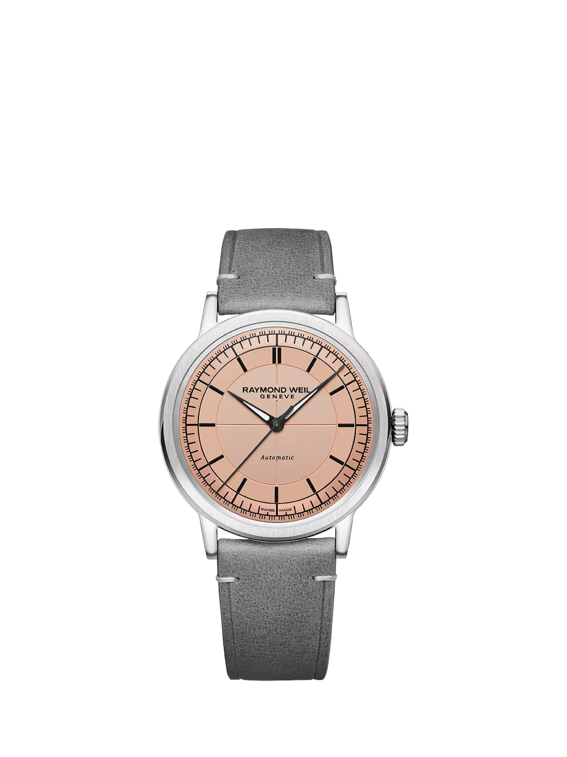 Raymond Weil Millesime automatic watch salmon dial 39.5mm (British brand)