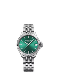 Raymond Weil Tango 30 women's watch green dial, UK version