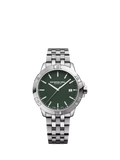 Raymond Weil Tango 41 date watch silver green, imported from the UK
