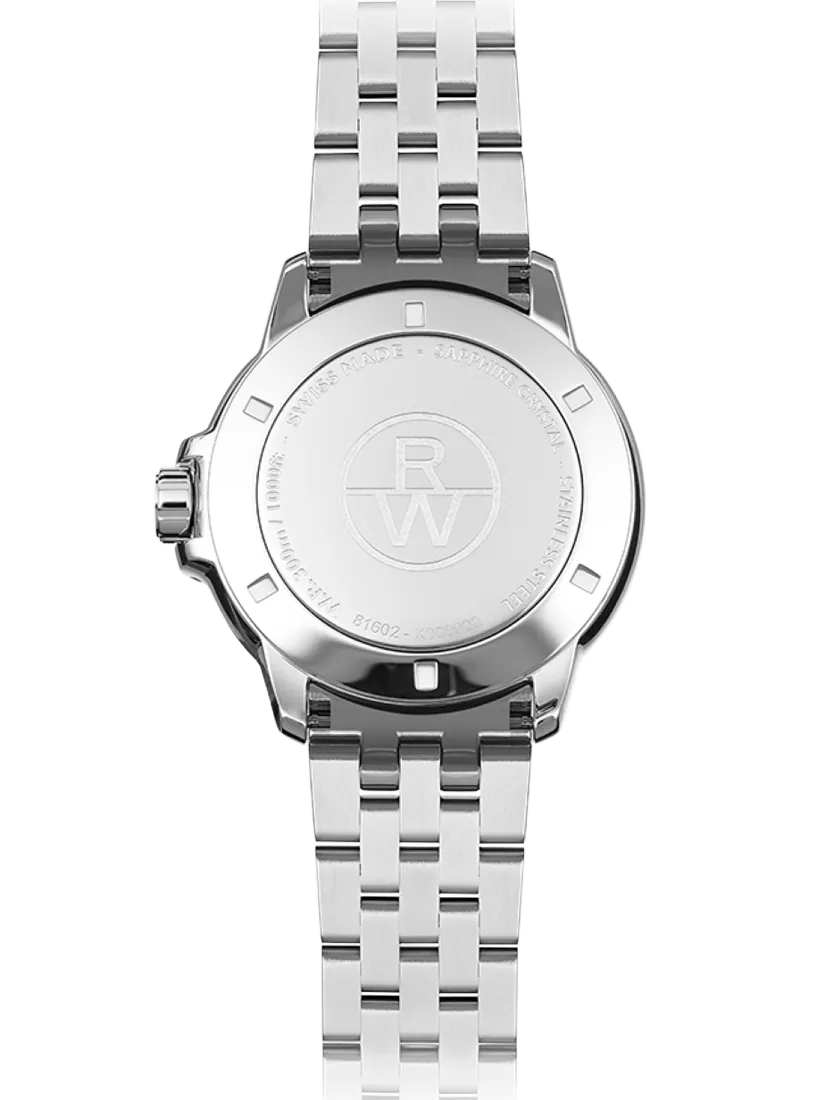 Raymond Weil Tango 41mm date watch silver white - British product
