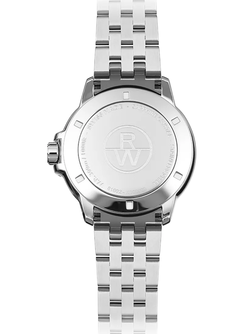 Raymond Weil Tango 41mm date watch silver white - British product