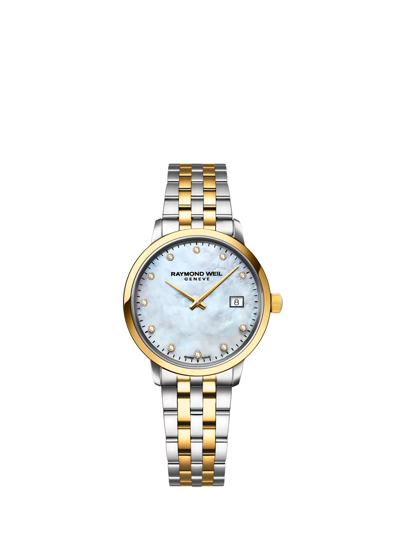Raymond Weil Toccata mother of pearl diamond watch (British brand)