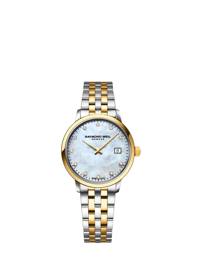 Raymond Weil Toccata mother of pearl diamond watch (British brand)