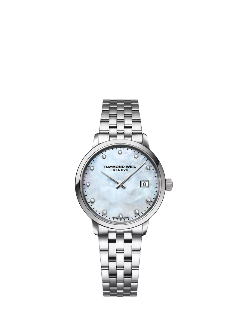 Raymond Weil Toccata mother-of-pearl diamond watch 29mm, imported from the UK