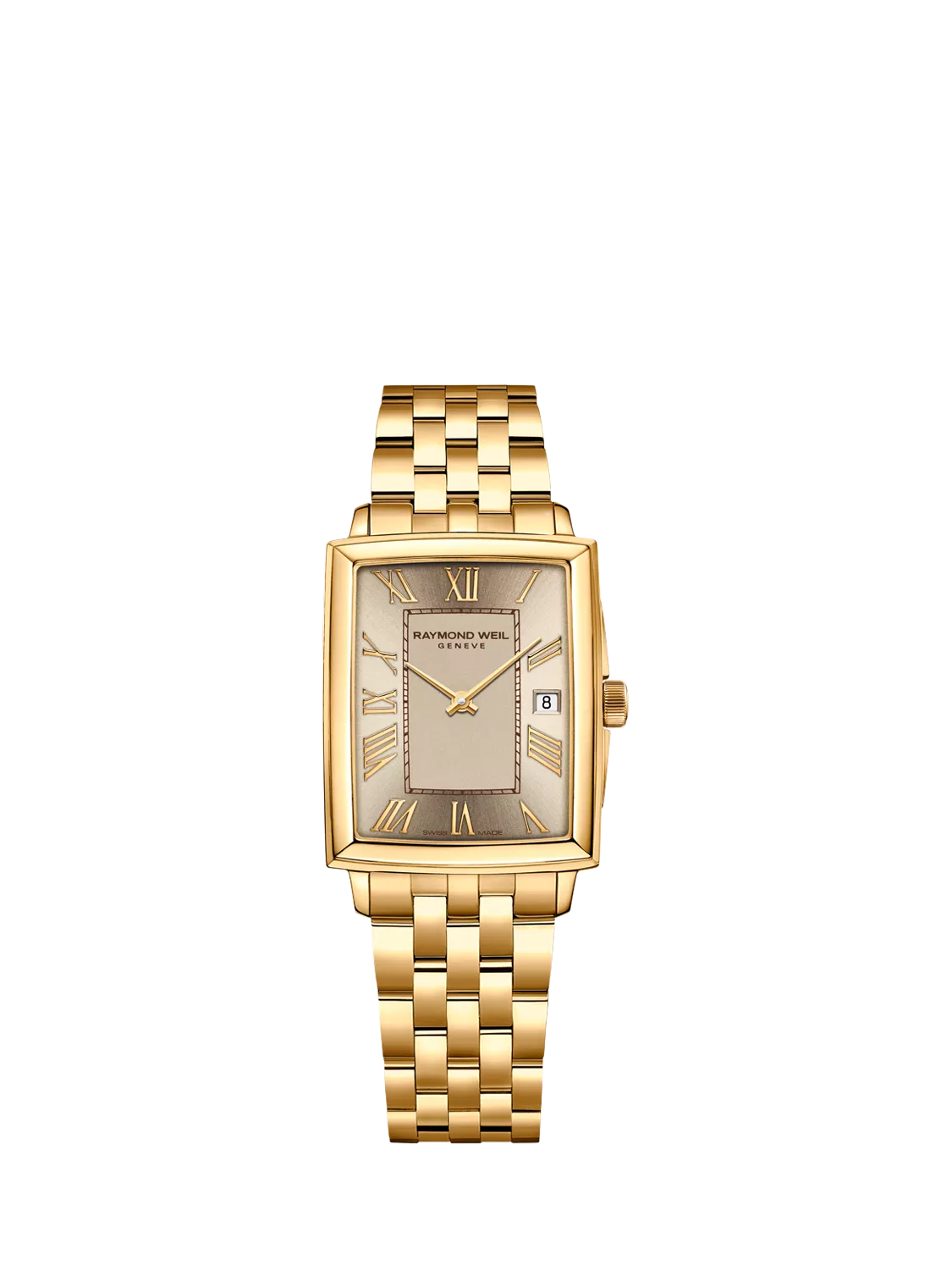 Raymond Weil Toccata watch 34x23mm gold dial, imported from the UK