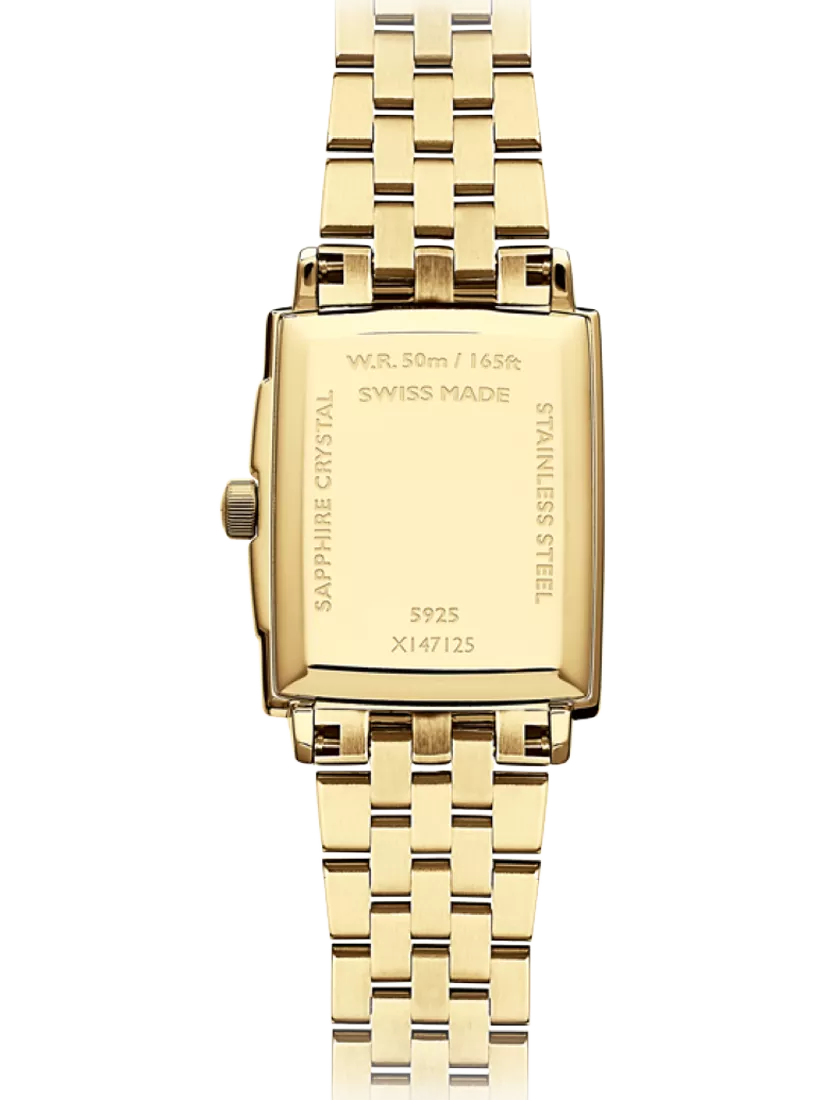 Raymond Weil Toccata watch 34x23mm gold dial, imported from the UK