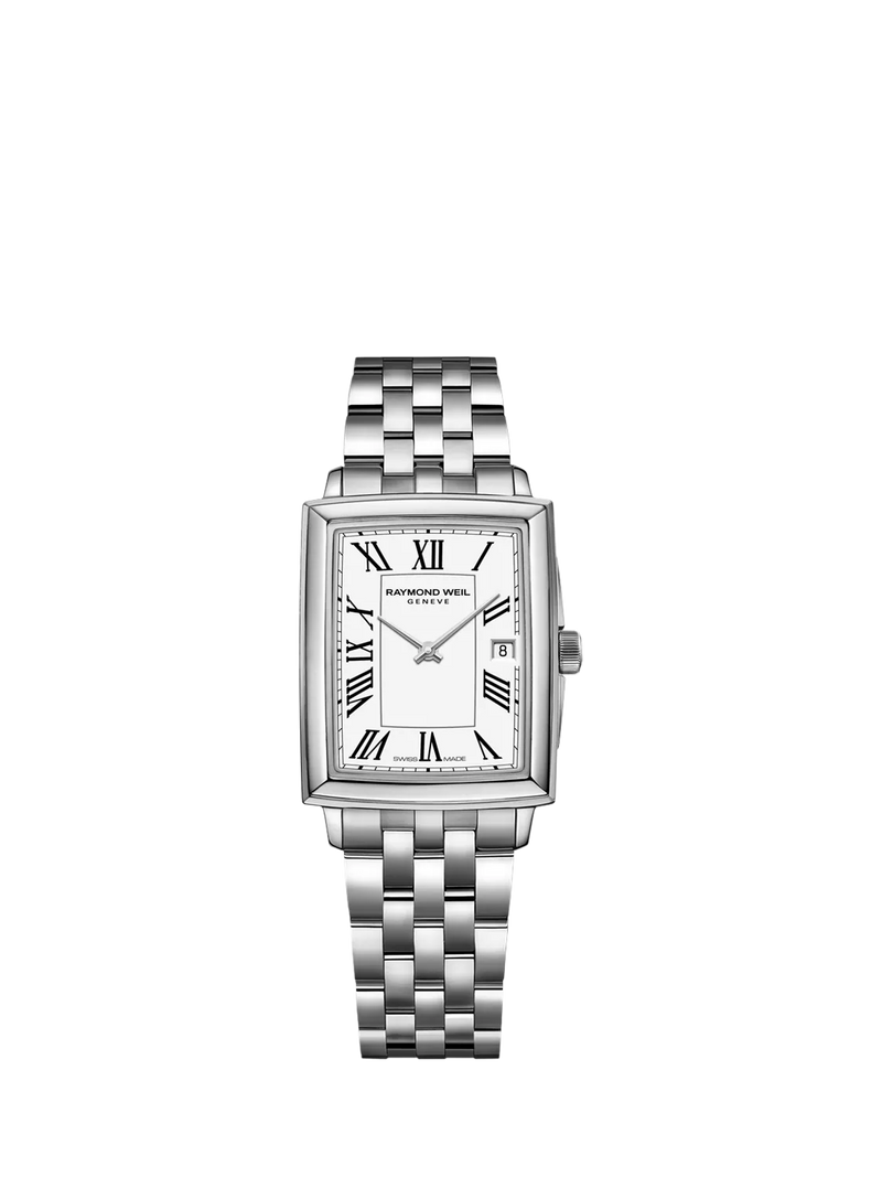 Raymond Weil Toccata watch white dial Roman numerals (British brand)