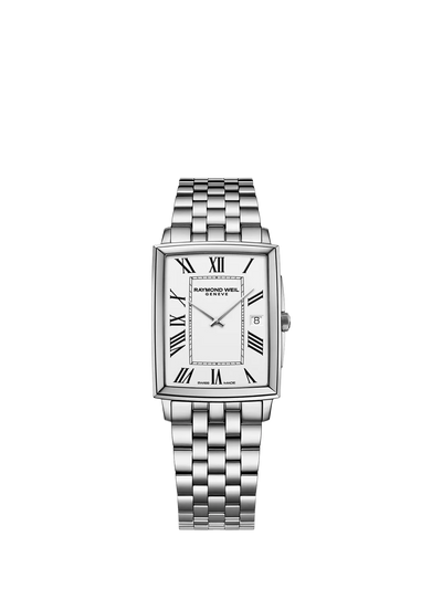 John Lewis Raymond Weil Men's Toccata Roman Numeral Date Bracelet Strap Watch 37mm x 29mm- Buy online at McGrocer