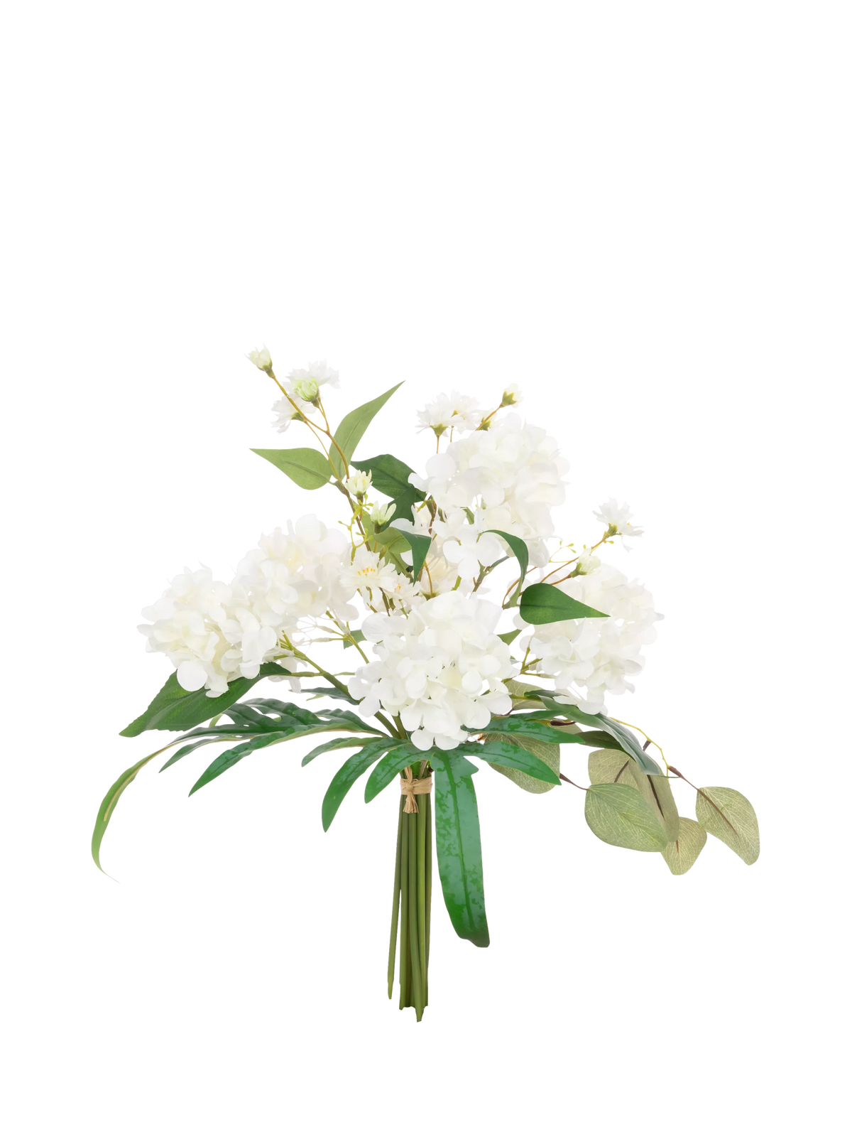 Floralsilk artificial hydrangea bouquet 50cm white (British brand)
