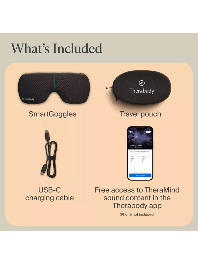 Therabody SmartGoggles 2nd Gen relaxation device, UK version