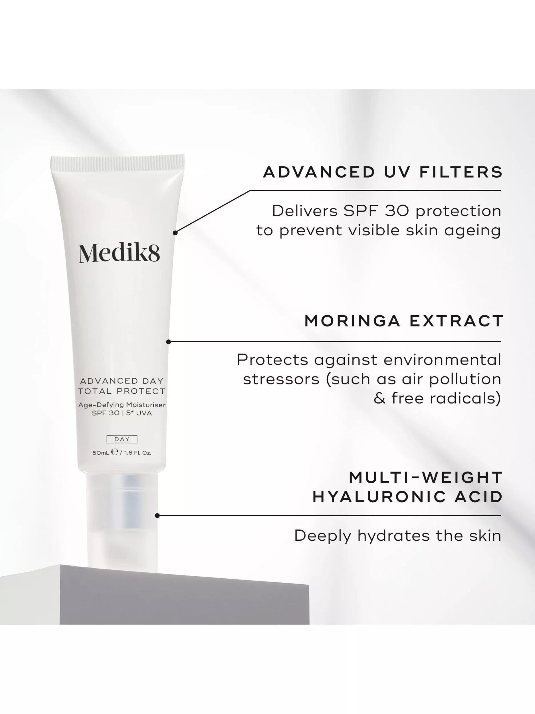 Medik8 Advanced Day Total Protect SPF 30 50ml (British brand)