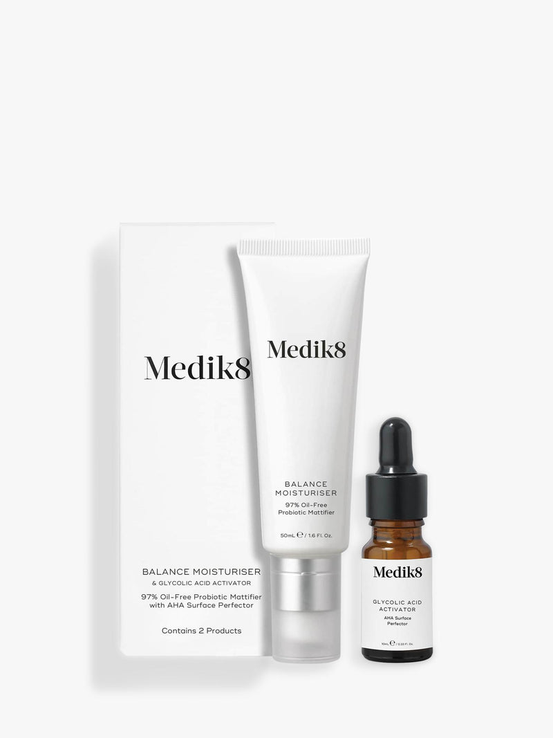Medik8 Balance Moisturiser with Glycolic Acid Activator 50ml, UK version