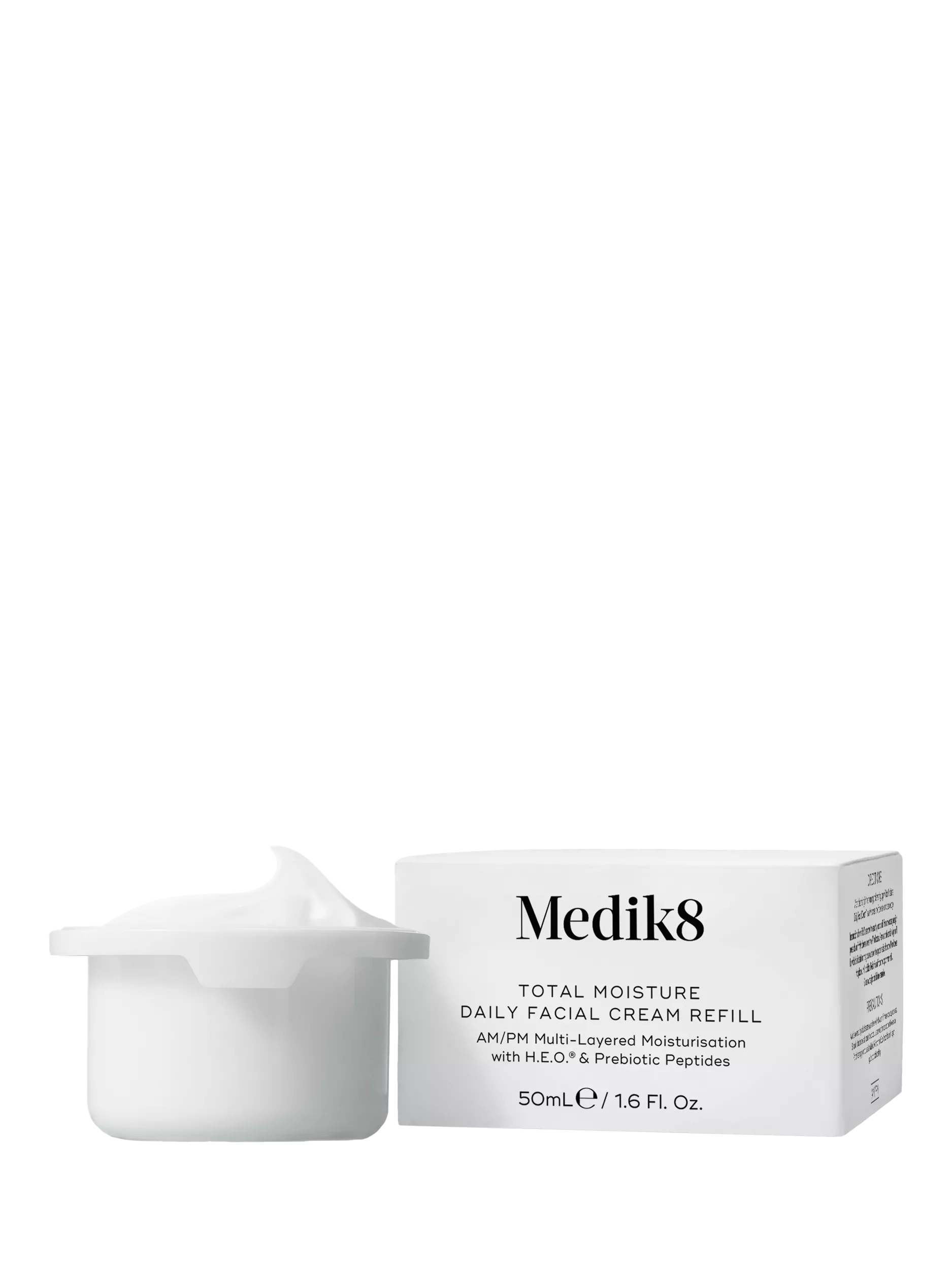 Medik8 Total Moisture Daily Facial Cream Refill 50ml, imported from the UK