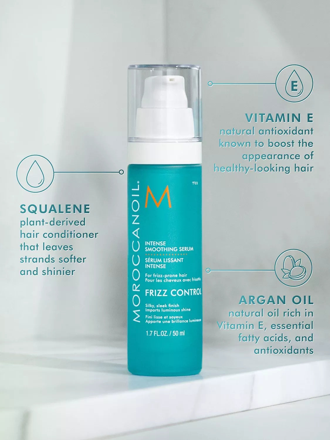 Moroccanoil Intense Smoothing Serum 50ml, imported from the UK