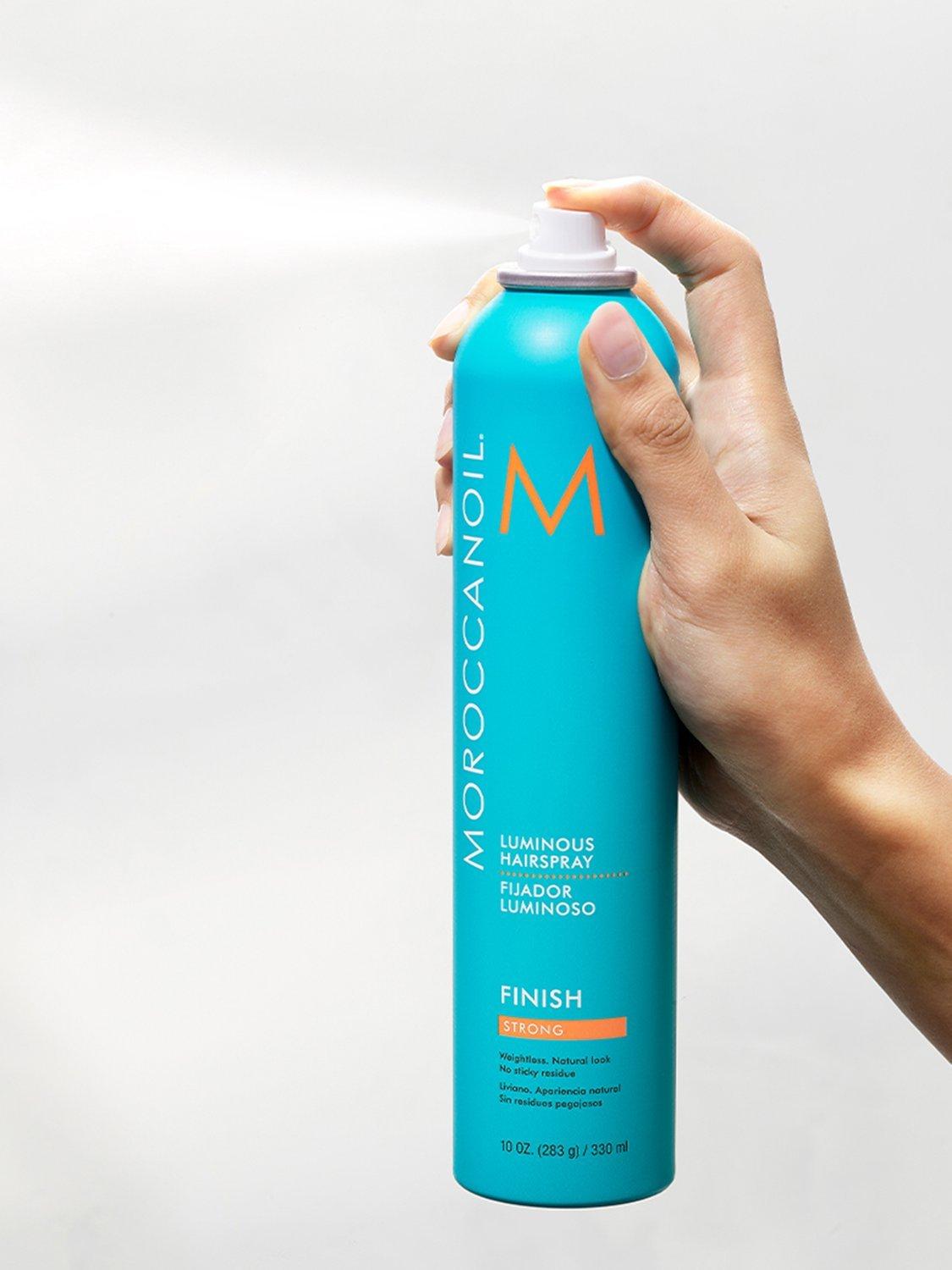 Moroccanoil Luminous Hairspray Strong 330ml, imported from the UK