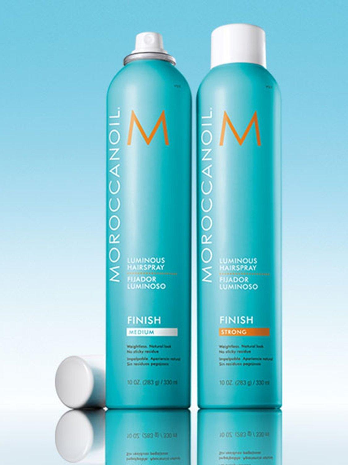 Moroccanoil Luminous Hairspray Strong 330ml, imported from the UK