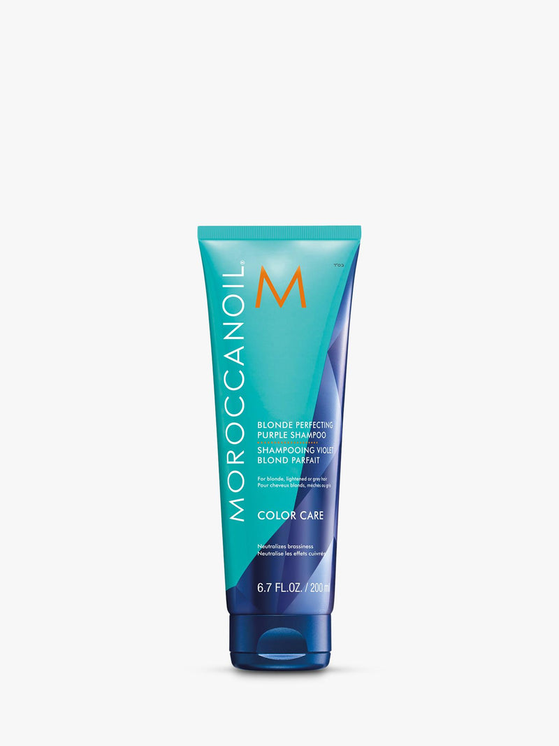 Moroccanoil Blond Perfecting Purple Shampoo 200ml, imported from the UK