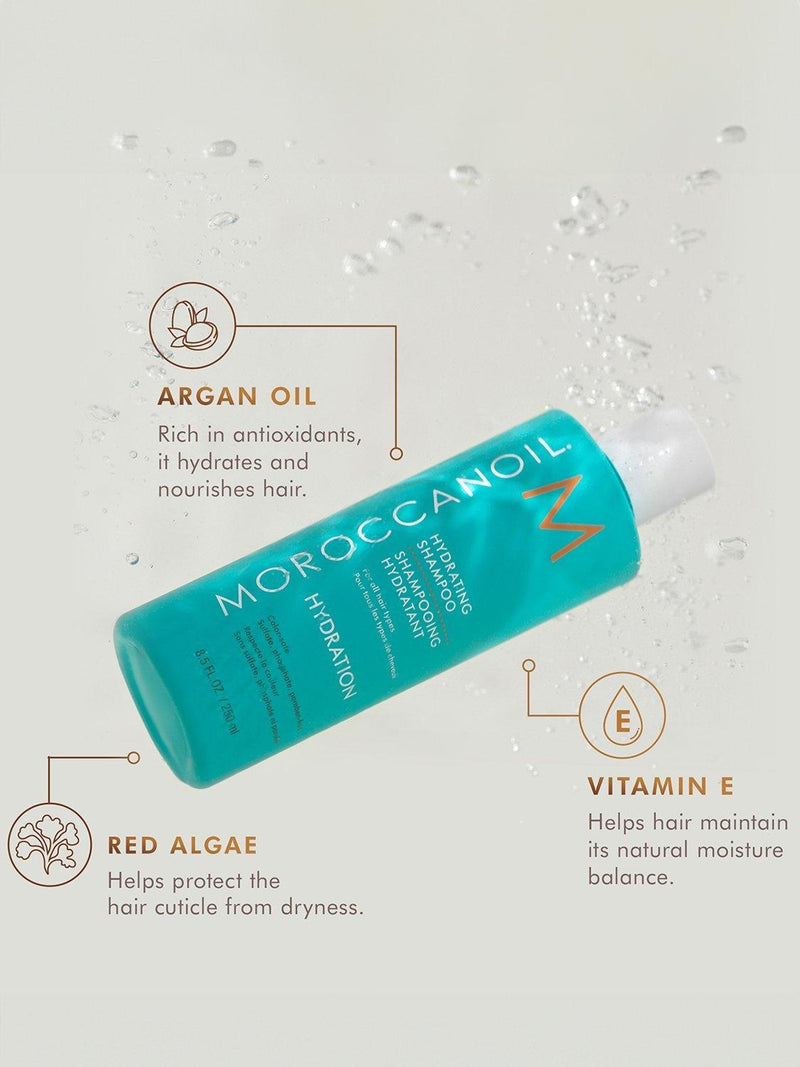 Moroccanoil hydrating shampoo for dry hair 250ml, imported from the UK