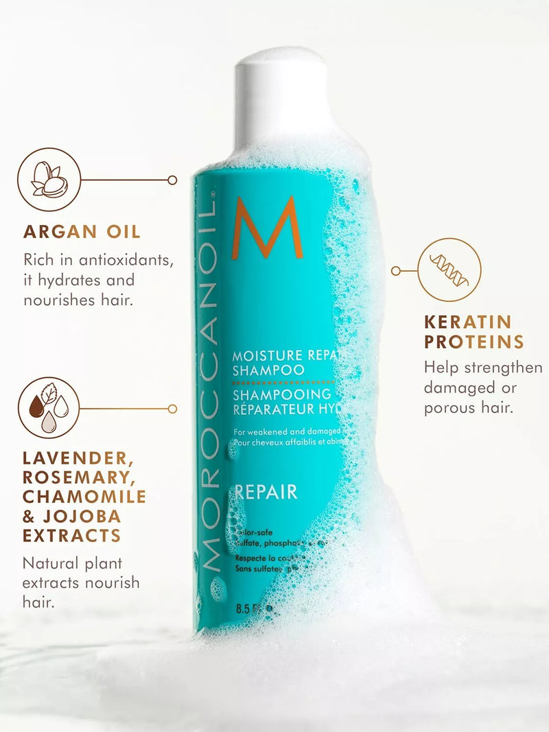 Moroccanoil Moisture Repair shampoo 250ml, imported from the UK