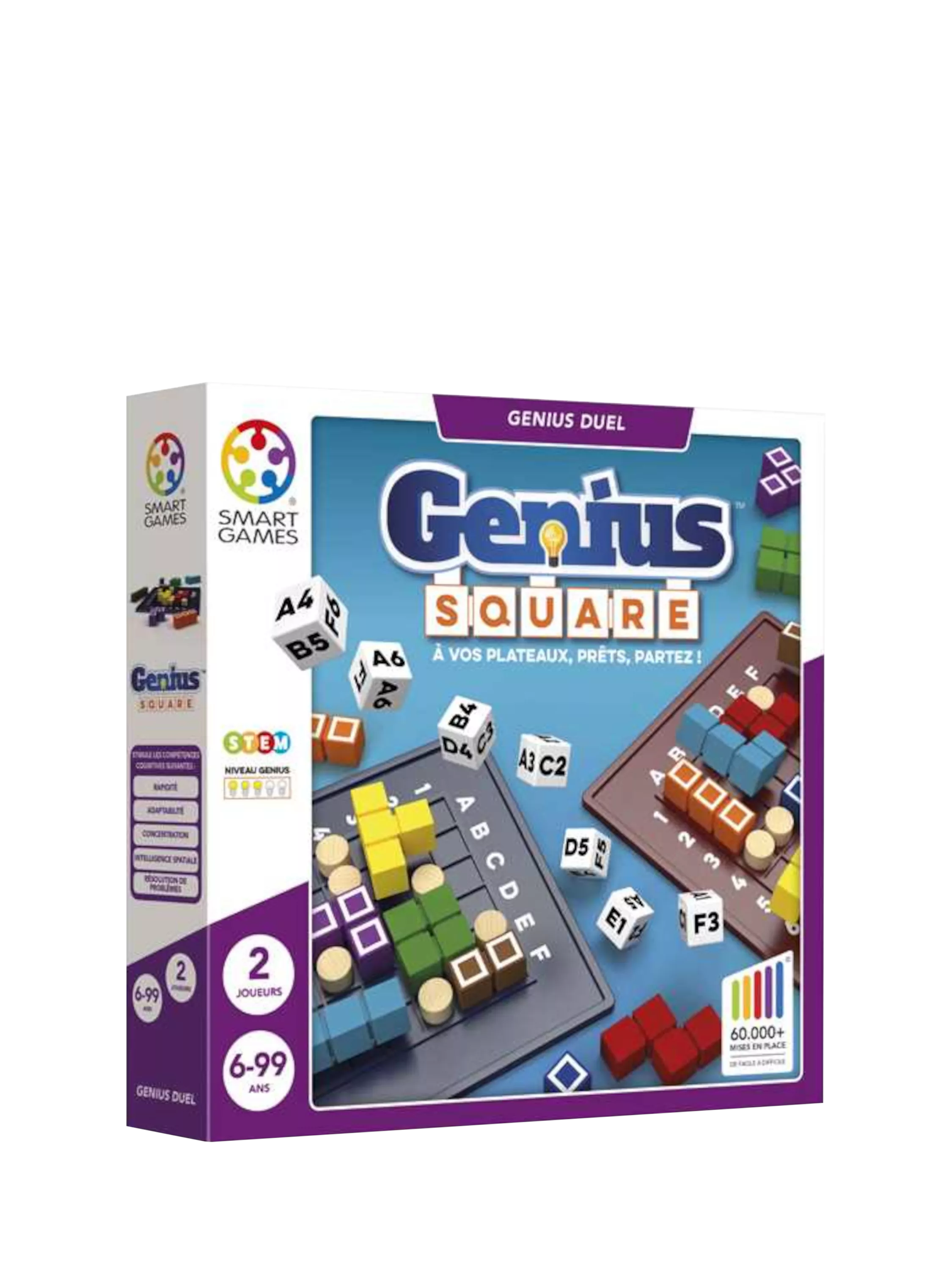 SmartGames Genius Square 24 puzzle board game (British brand)