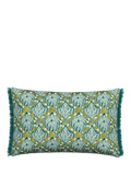 V&A Botanical Harmony Cushion, Blue Teal