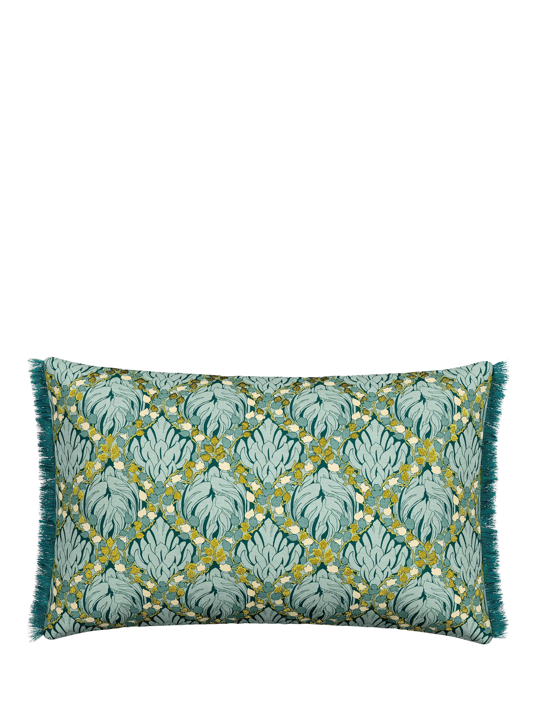 Coussin V&A Botanical Harmony, bleu sarcelle