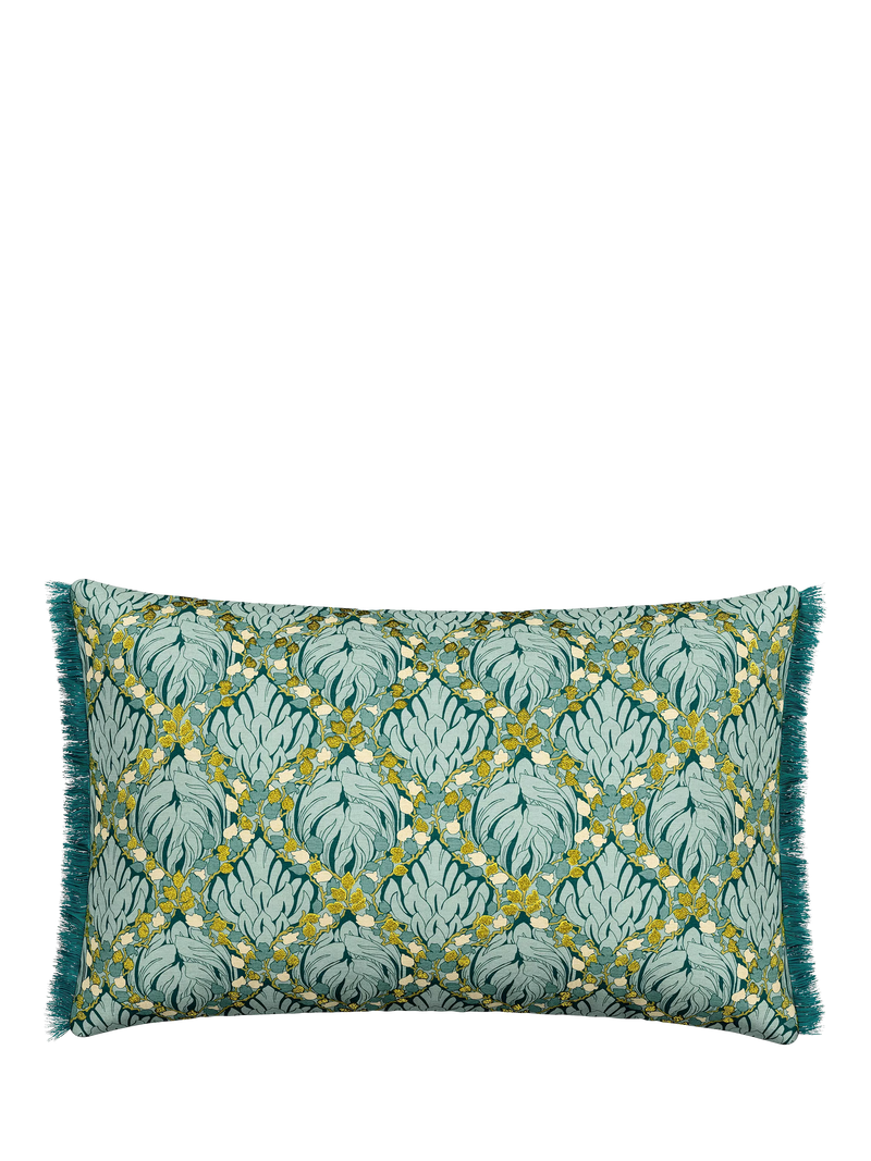 Coussin V&A Botanical Harmony, bleu sarcelle