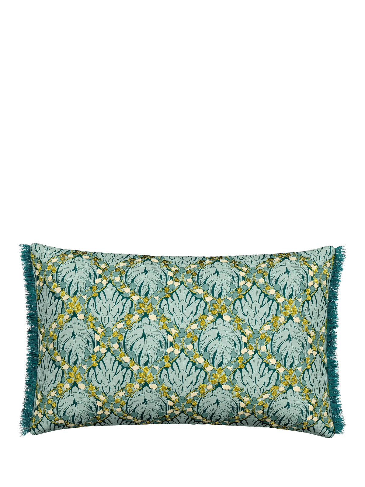 Coussin V&A Botanical Harmony, bleu sarcelle
