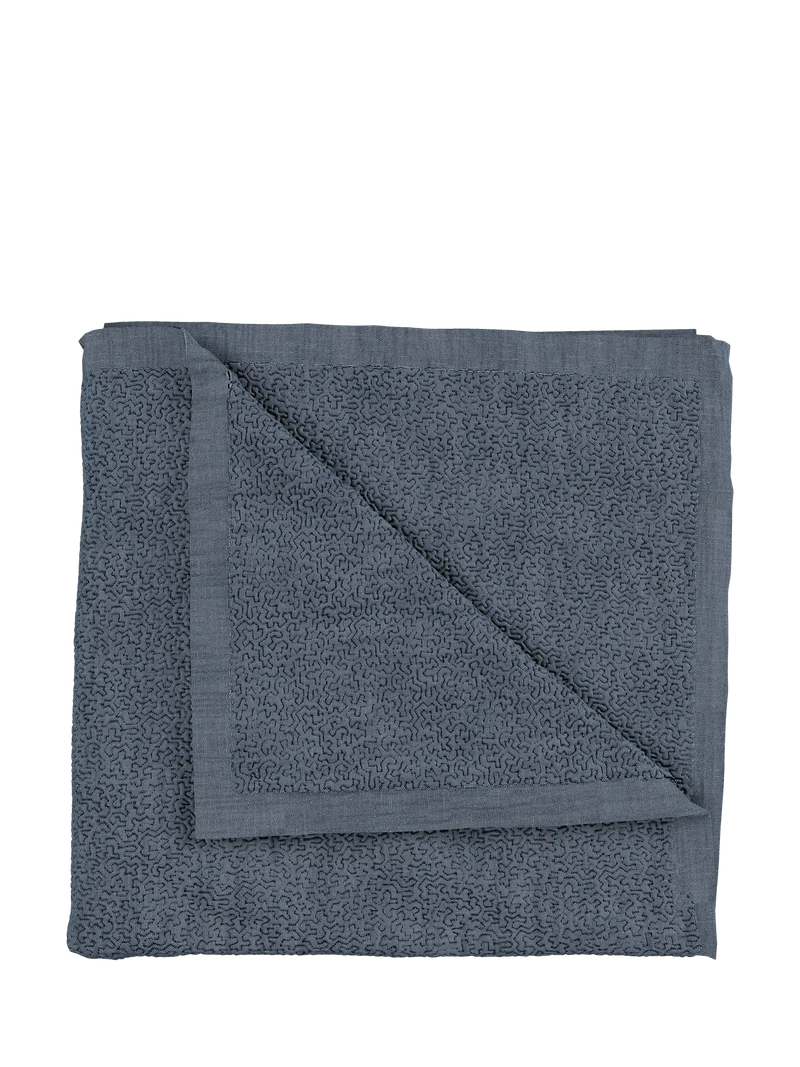Bedeck of Belfast Delphine Throw in Blue Chambray - British product