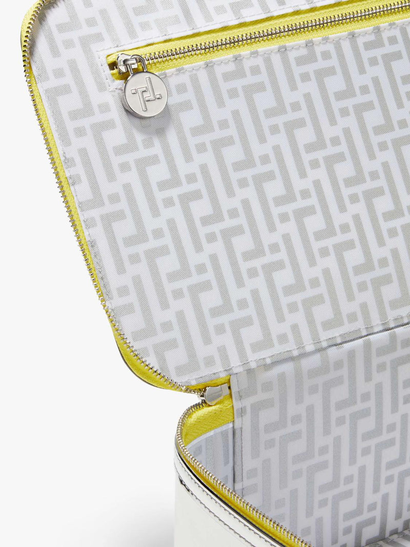 Trinny London Chelsea large beauty bag silver, UK version