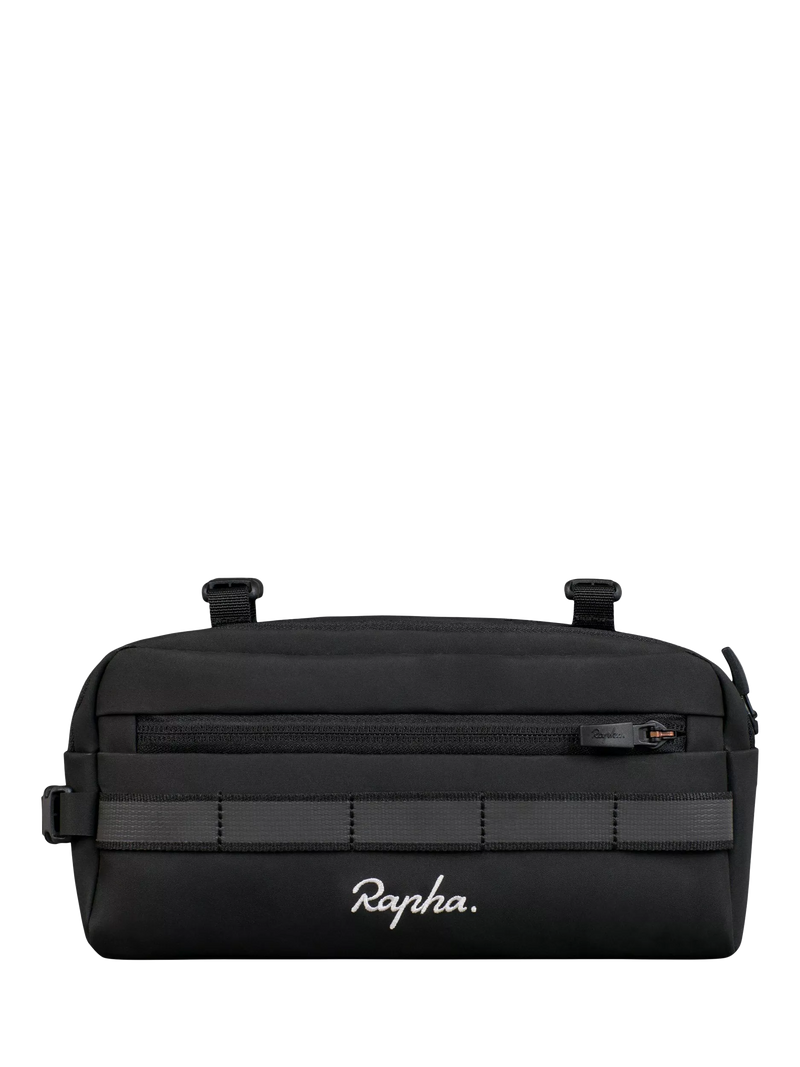 Rapha Bar Bag Black 2L handlebar bag - British product