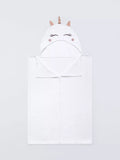 John Lewis baby unicorn hooded towel white - British product