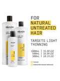 Nioxin thickening shampoo for natural hair with light thinning 300ml, imported from the UK