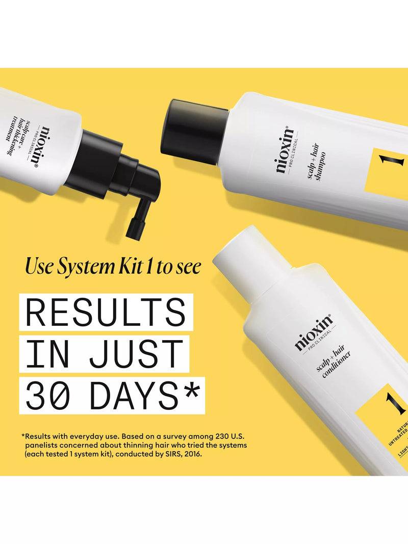 Nioxin thickening shampoo for natural hair with light thinning 300ml, imported from the UK