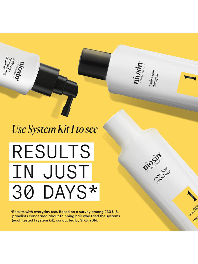 Nioxin thickening shampoo for natural hair with light thinning 300ml, imported from the UK