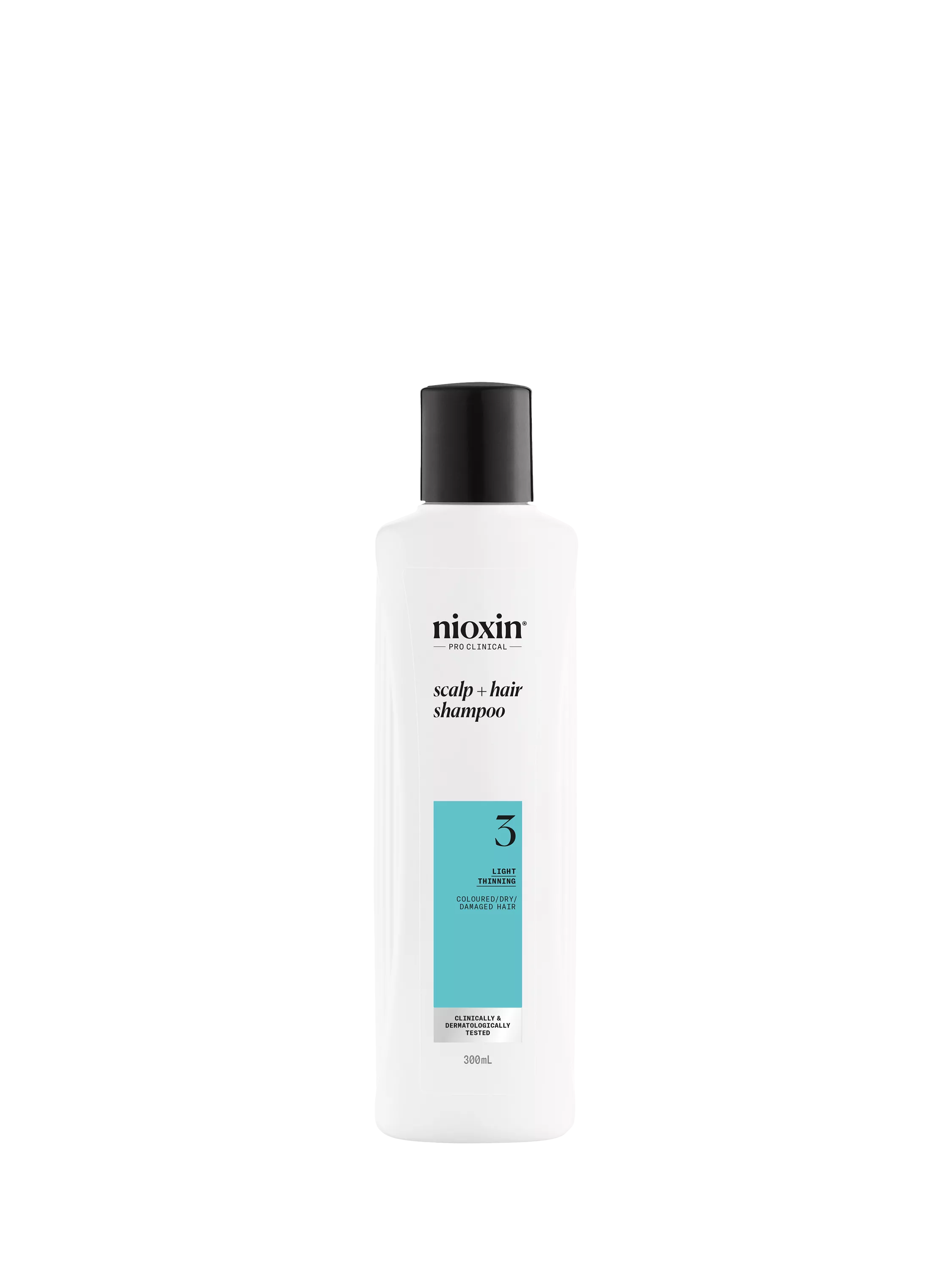 Nioxin System 3 Scalp & Hair Thickening Shampoo for coloured or dry damaged hair 300ml, imported from the UK