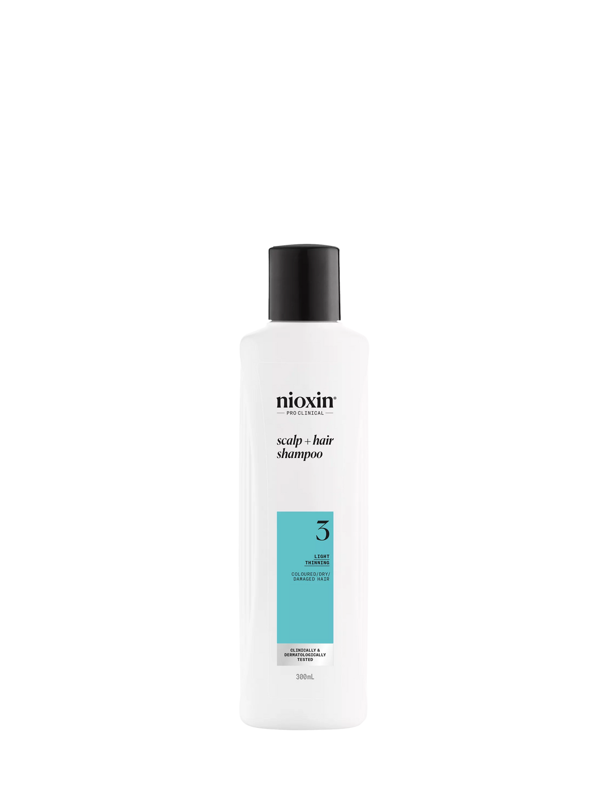 Nioxin System 3 Scalp & Hair Thickening Shampoo for coloured or dry damaged hair 300ml, imported from the UK