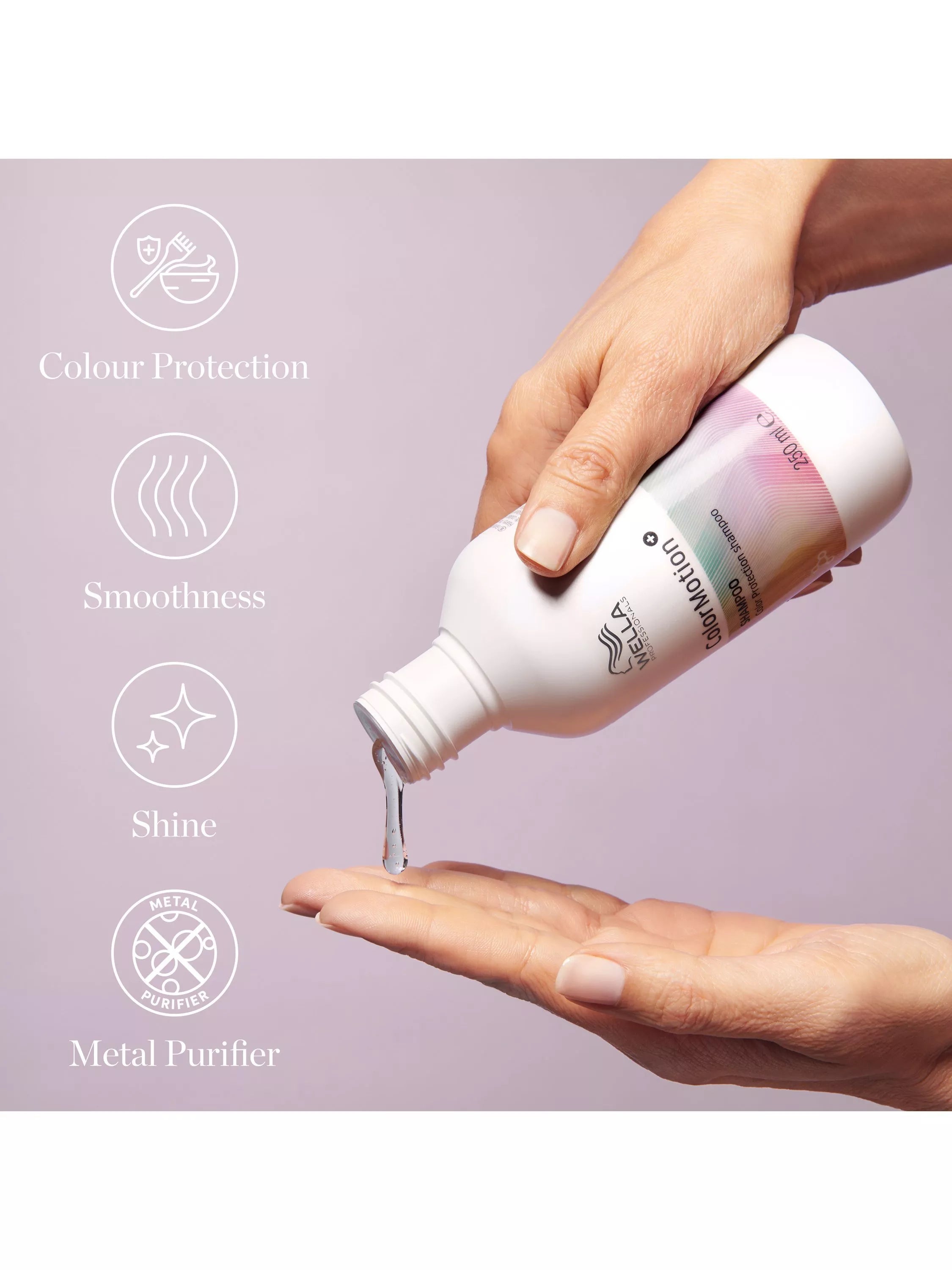 Wella colour protection shampoo for coloured hair 250ml (British brand)