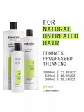 Nioxin Pro Clinical System 2 Scalp + Hair Thickening Shampoo for Natural Hair with Progressed Thinning, 300ml