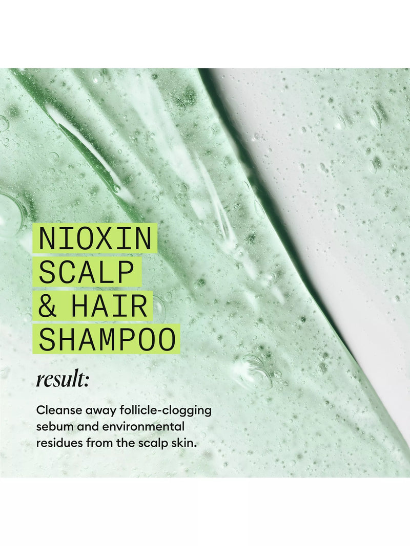 Nioxin Pro Clinical System 2 Scalp + Hair Thickening Shampoo for Natural Hair with Progressed Thinning, 300ml