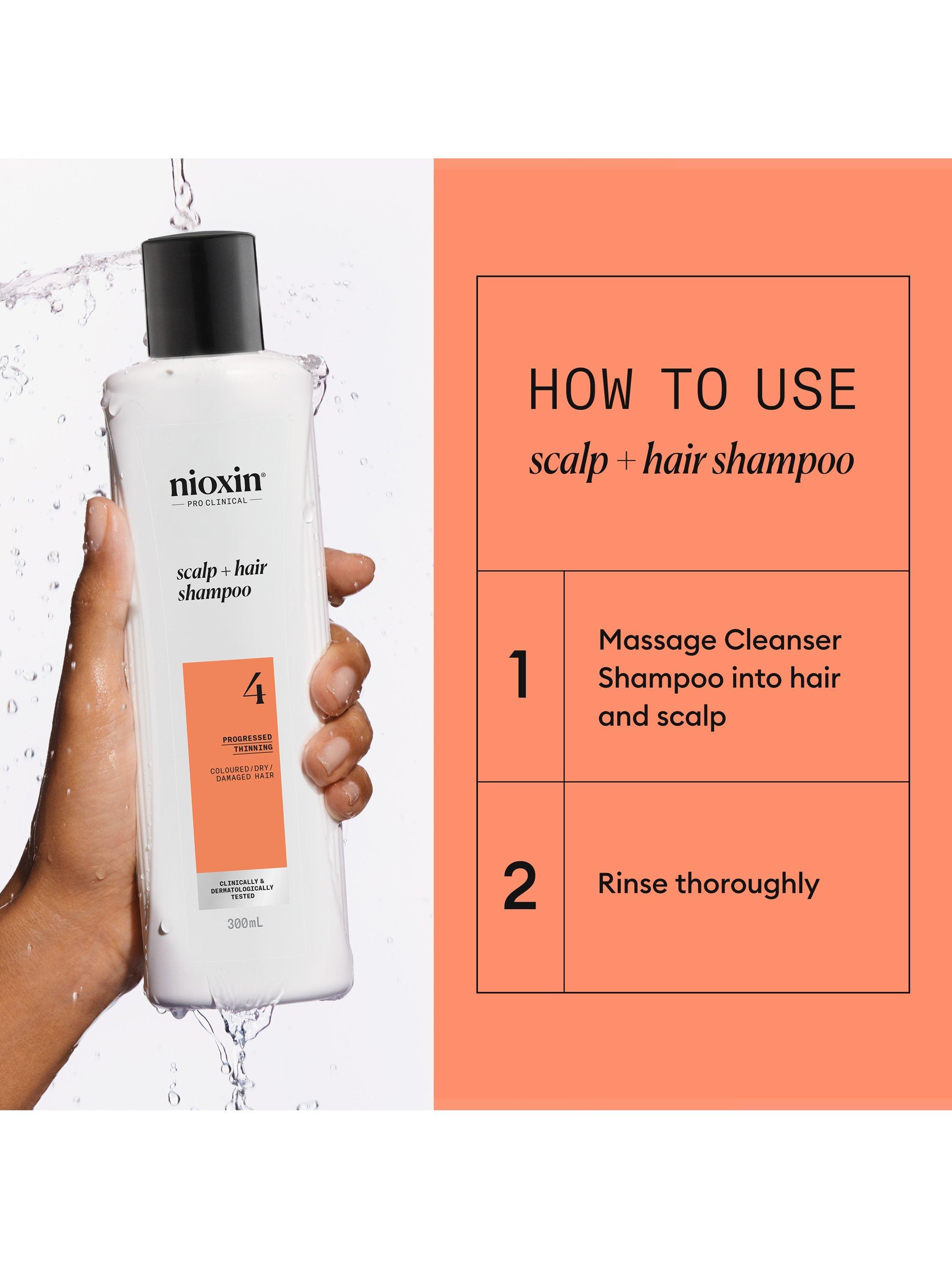 Nioxin thickening shampoo for coloured hair 300ml, imported from the UK