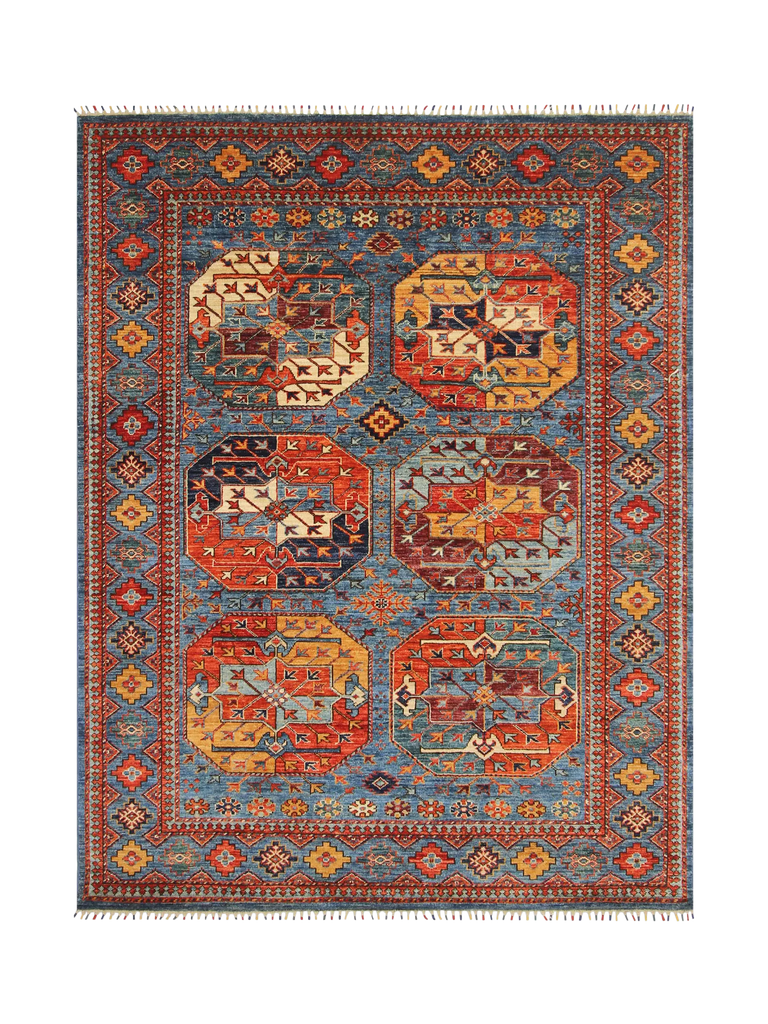 Gooch Oriental Fine Ersari Rug, Red, L201 x W153 cm