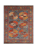 Gooch Oriental Fine Ersari Rug, Red, L201 x W153 cm