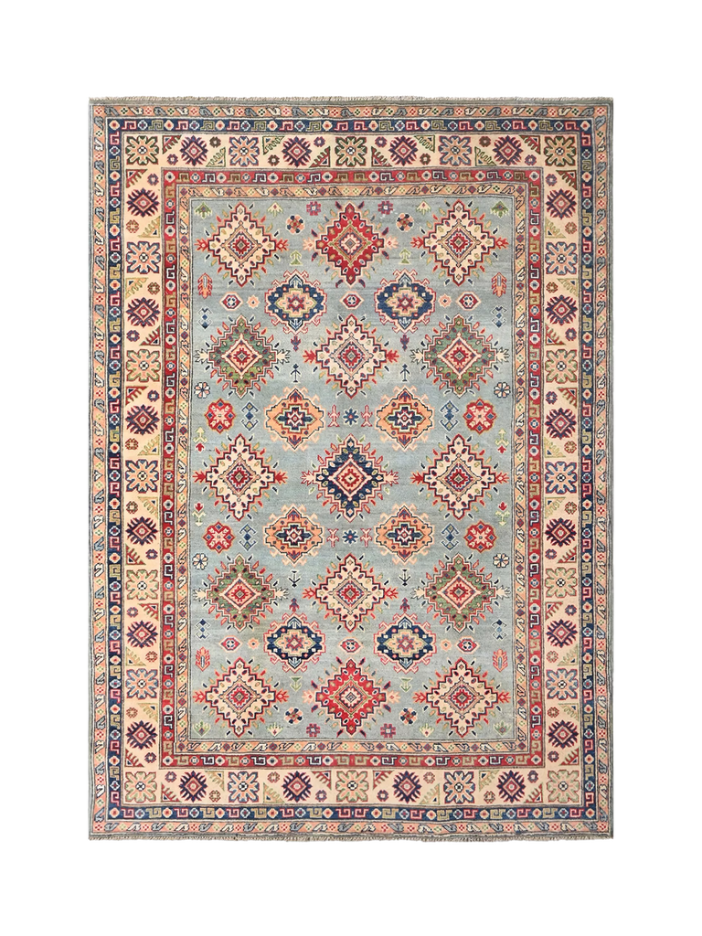 Gooch Oriental Kazak Rug, Grey, L245 x W174cm