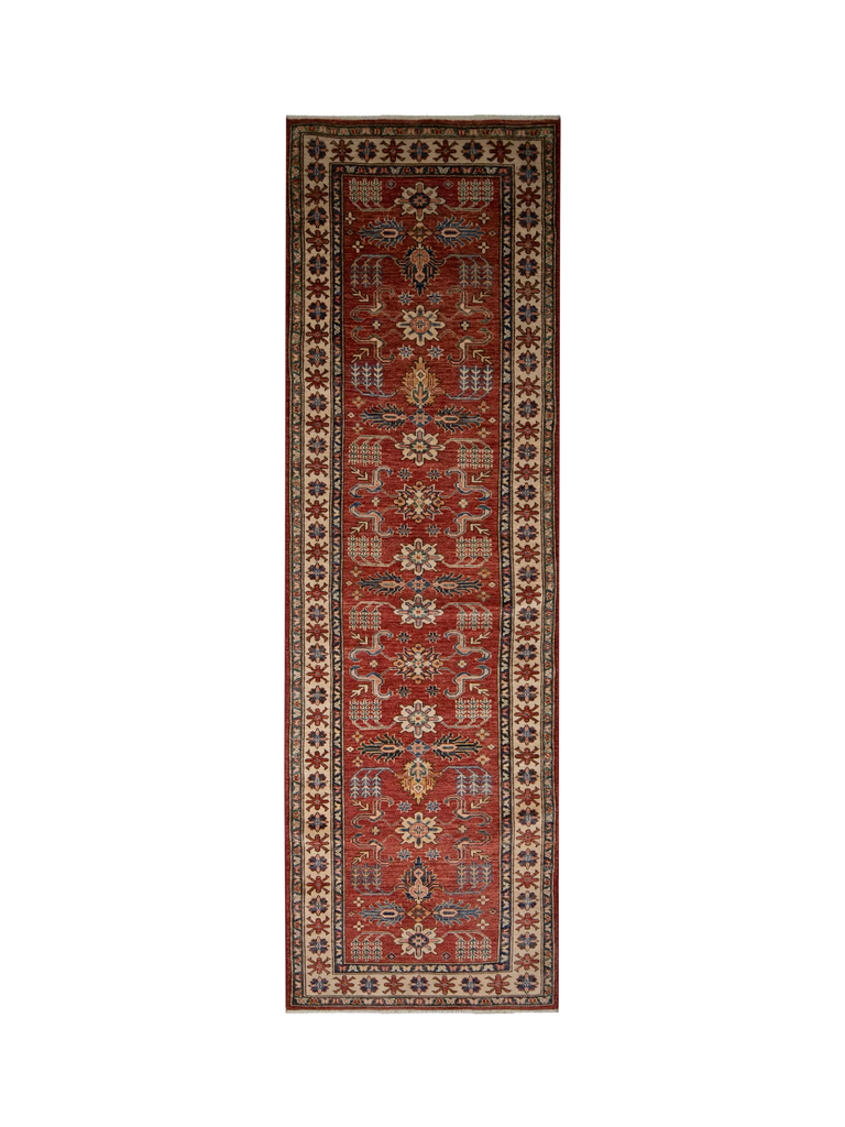 Gooch Oriental Supreme Kazak Runner Rug, Red, L259 x W80 cm