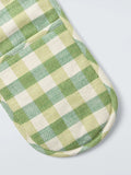 John Lewis gingham double oven glove pistachio - British product